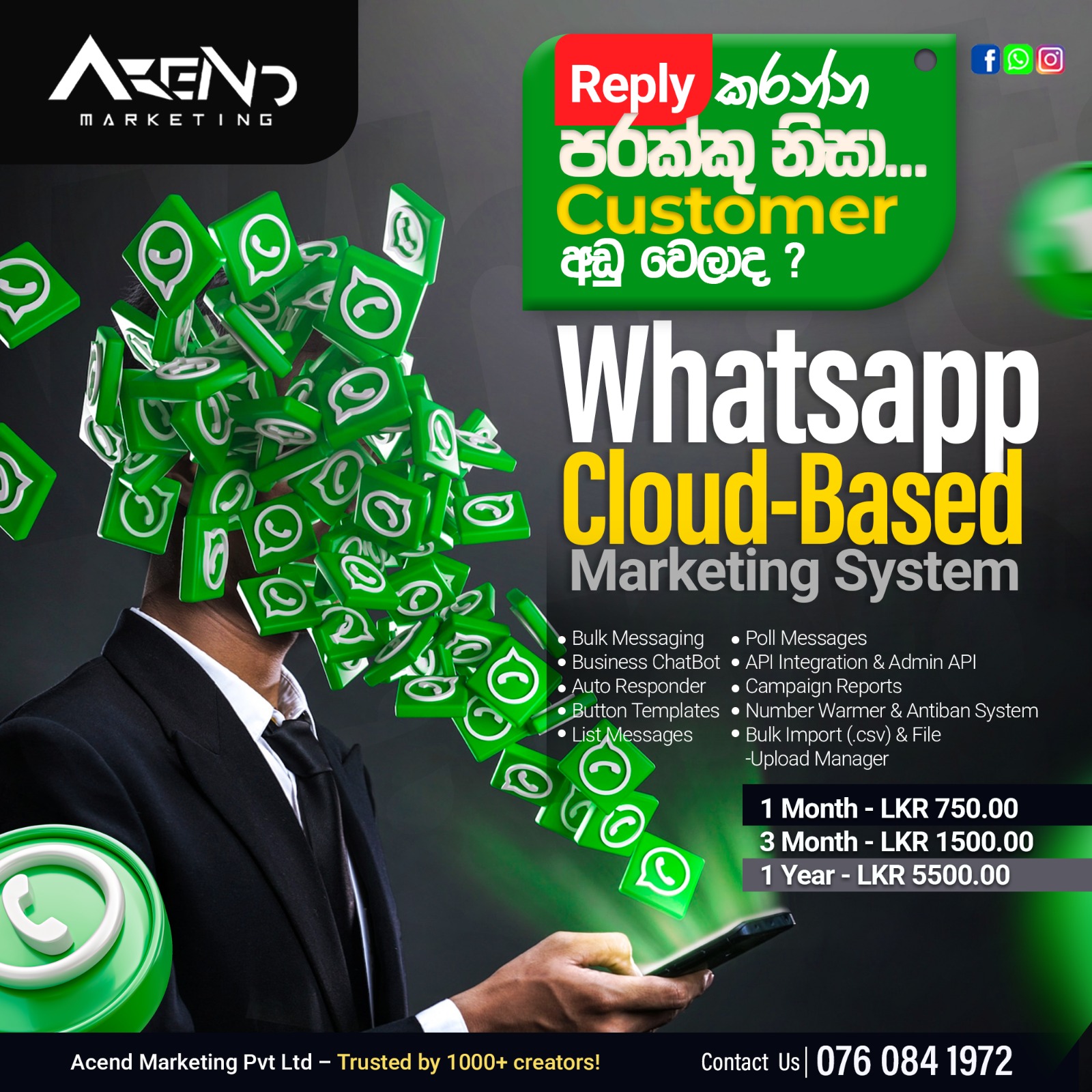 🚀 WhatsApp Cloud-Based Marketing System (1 Month)