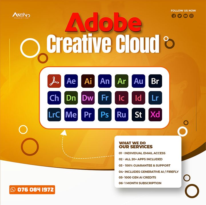 🚀 Adobe Creative Cloud(1 Month)