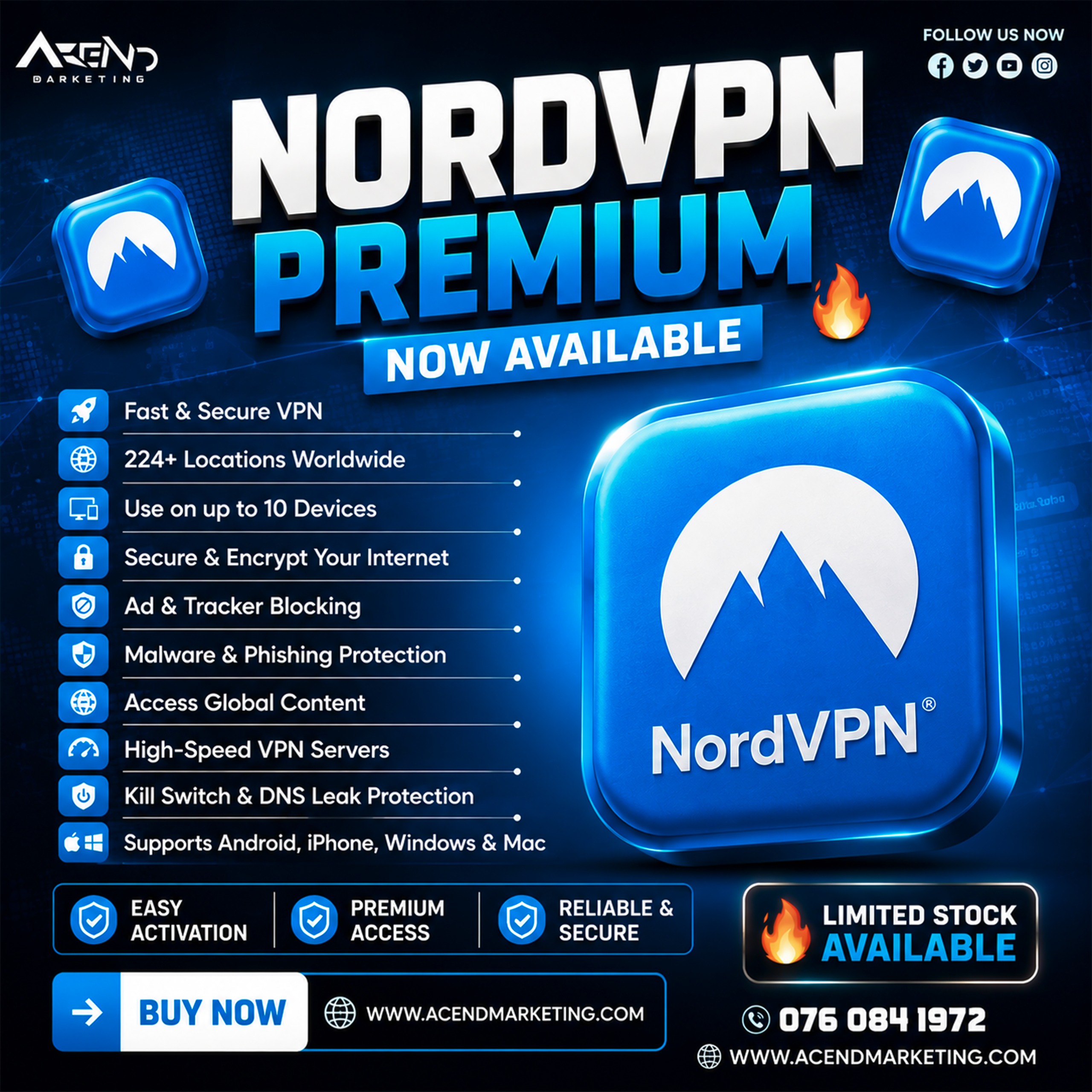 🔥 NordVPN (3 Month)